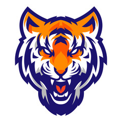 Tiger Head, Angry Tiger Face, Vector Tiger, perfect for mascot, logo, website, youtube, printing etc