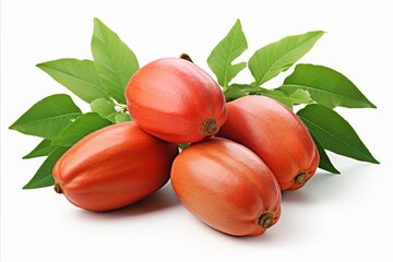 Fresh and juicy papaya isolated on white background   high quality image for advertising