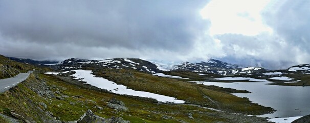 Norway - panoramic view on the Jotunheimen