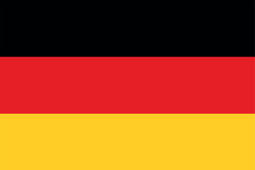 German flag. Germany Day. Vector illustration	