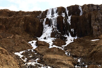 Búðareyrarfoss is a nice waterfall in the small village Seyðisfjörður in the east of Iceland