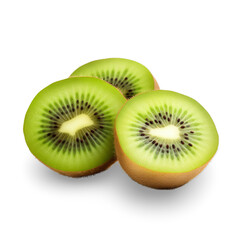 kiwi fruit isolated on transparent background 