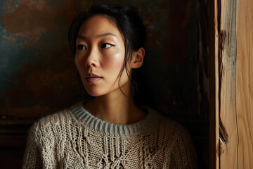 Portrait of a young Asian woman