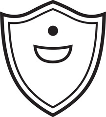 Secure Shield logo vector illustration. Secure Shield vector Icon and Sign.