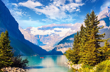 Amazing place to be on earth. Moraine lake, Banff National Park, Alberta, Canada
 - obrazy, fototapety, plakaty