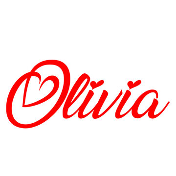 olivia name female design