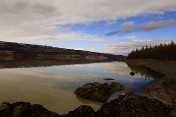 Lagarfljót is a river situated in the east of Iceland near Egilsstaðir