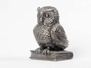 Vintage tin owl figurine