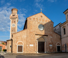 Fototapeta na wymiar Vicenza - The church Basilica dei Santi Felice e Fortunato.