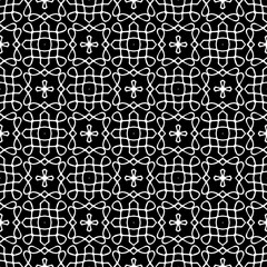 Abstract Shapes. Abstract Background Design. Vector Seamless Black and White Pattern.Simple repeat pattern design.