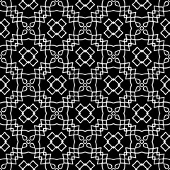 Abstract Shapes. Abstract Background Design. Vector Seamless Black and White Pattern.Simple repeat pattern design.