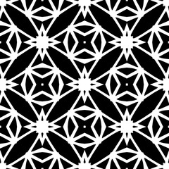 Abstract Shapes. Abstract Background Design. Vector Seamless Black and White Pattern.Simple repeat pattern design.