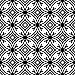 Abstract Shapes. Abstract Background Design. Vector Seamless Black and White Pattern.Simple repeat pattern design.