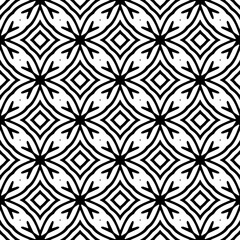 Abstract Shapes. Abstract Background Design. Vector Seamless Black and White Pattern.Simple repeat pattern design.