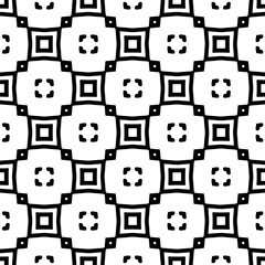 Abstract Shapes. Abstract Background Design. Vector Seamless Black and White Pattern.Simple repeat pattern design.