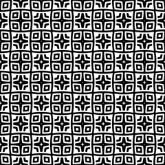 Abstract Shapes. Abstract Background Design. Vector Seamless Black and White Pattern.Simple repeat pattern design.