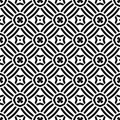 Abstract Shapes. Abstract Background Design. Vector Seamless Black and White Pattern.Simple repeat pattern design.