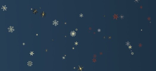 Fototapeta premium Celestial Extravaganza: 3D Illustration Captures the Beauty of Falling Colorful Stars