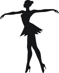 Exquisite Ballerina Performance Vector for Cultural Events and Ballet Showcases
