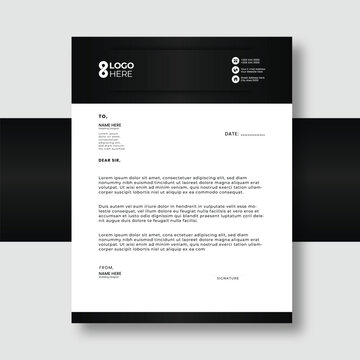 free vector letterhead design template