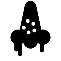 runny nose glyph style icons