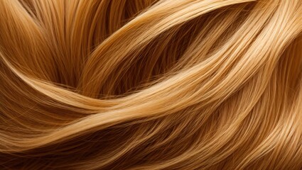 Naklejka premium golden blonde hair flowing in silky textured