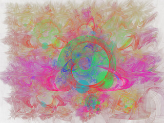 colorful fractal abstraction