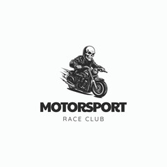 motorsport race club icon logo vector