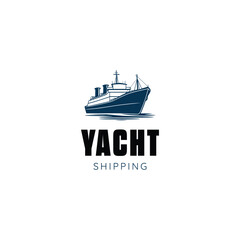 Ship logistics and ship express delivery company logo,yacht logo