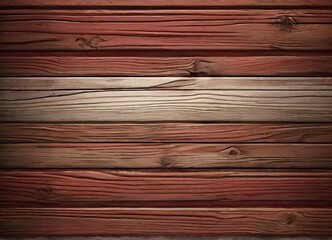 Fototapeta premium brown and white and red and dark and dirty wood wall wooden plank board texture background
