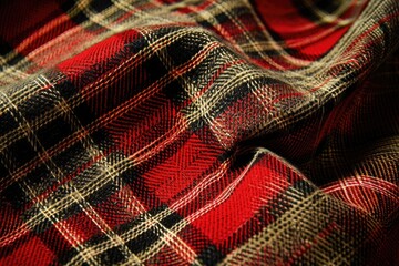 Classic Scottish Plaid Fabric Texture for Fashion and Decoration