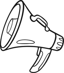 megaphone message illustration