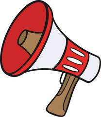 megaphone message illustration