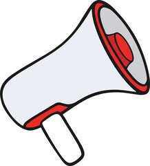 megaphone message illustration