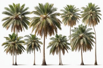 Fototapeta na wymiar palm tree on white background