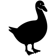 Silhouette Goose illustration 