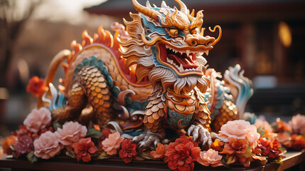 Happy chinese new year 2024 the dragon