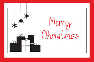 Bright Christmas and New Year design holiday frame. Vector illustration