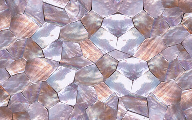 Soft Pink mother of pearl texture in faceted pattern high resolution