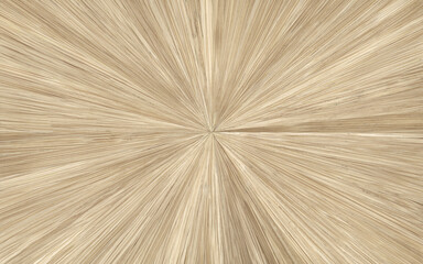 Vintage straw marquetry in sunburst pattern