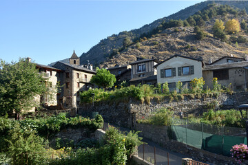 village of Ordino in Andorra - obrazy, fototapety, plakaty