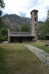Fototapeta na wymiar romanesque church of Santa Coloma, Andorra