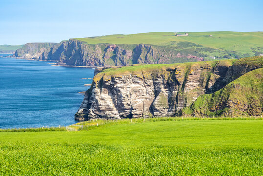 Downie Bay from Troup Head in Scotland