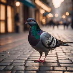 pigeon in the city