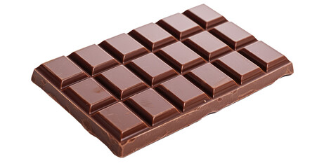 Fototapeta premium a chocolate block on a white background