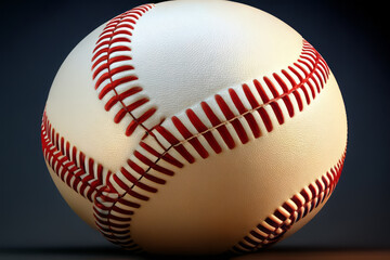 Baseball Ball on a Solid Background