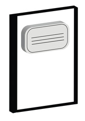 Notes, notebook. Graphic element for your design