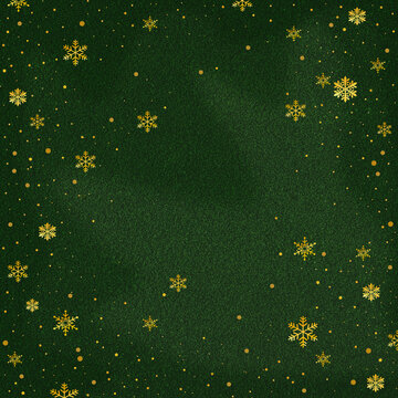 Christmas background, Golden Snowflakes Background, and illustration