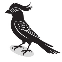 Obraz premium Quetzal silhouettes and icons. Black flat color simple elegant white background Quetzal birds vector and illustration.