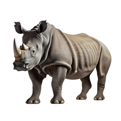Rhino isolated on transparent background